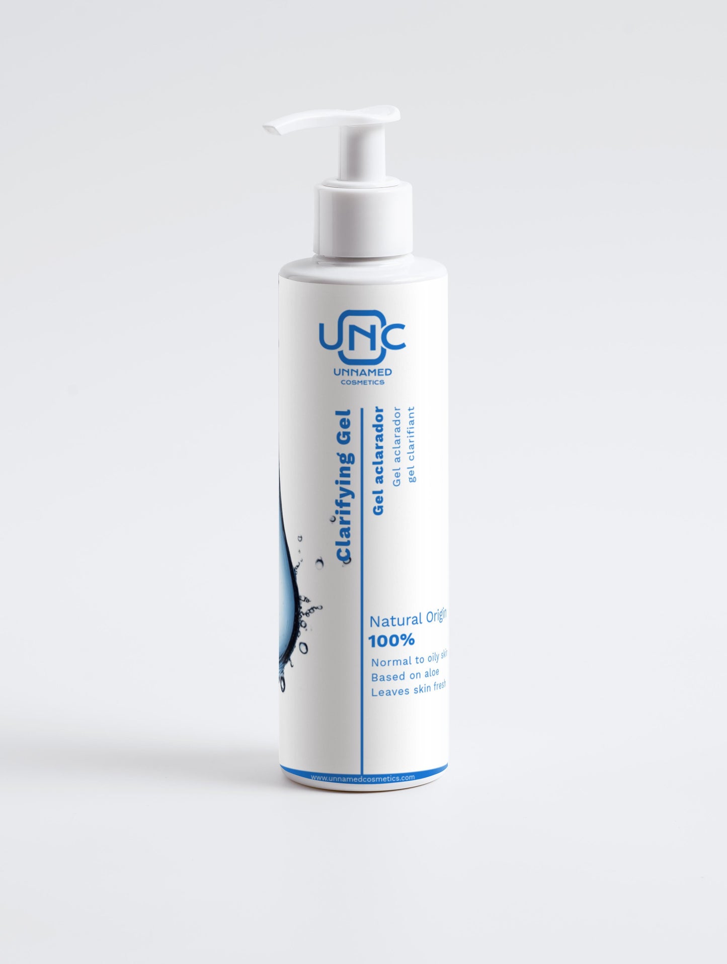 Selfnamed clarifying gel cleanser bottle with pump for normal to oily skin natural 100 percent